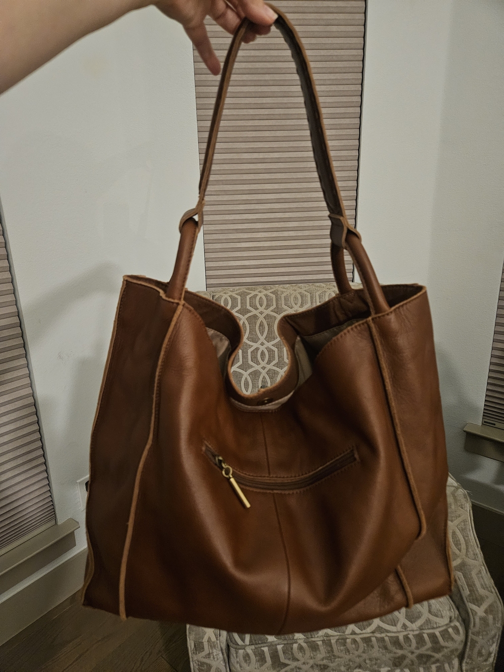 The Sak Los Feliz Large Leather Tote Whiskey Leather - Picture 8 of 8